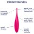 Satisfyer Twirling Fun - klitorālais vibrators ūdensizturīgs uzlādējams rozā