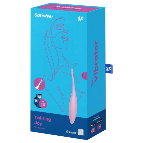 Satisfyer Twirling Joy - klitora vibrators ūdensizturīgs rozā