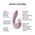 Satisfyer Supernova - bezvadu, pulsējošs 2in1 vibrators (rozā)