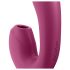 Satisfyer Sunray - uzlādējams ar gaisa vilni 2in1 vibrators (sarkans)