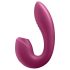 Satisfyer Sunray - uzlādējams ar gaisa vilni 2in1 vibrators (sarkans)