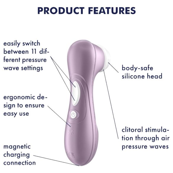 Satisfyer Pro 2 Gen2 - klitora stimulators uzlādējams violets