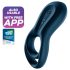 Satisfyer Epic Duo – inteliģentais vibrējošs dzimumlocekļa gredzens (melns)