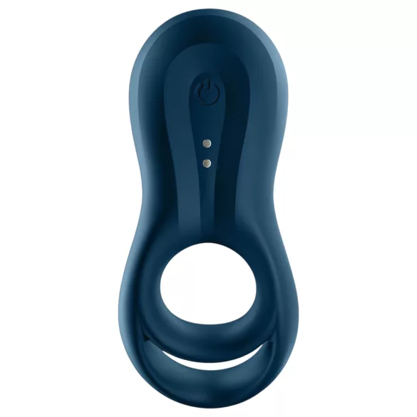 Satisfyer Epic Duo - Lietotnes vadāms vibrējošs dzimumlocekļa gredzens vīriešiem (melns)