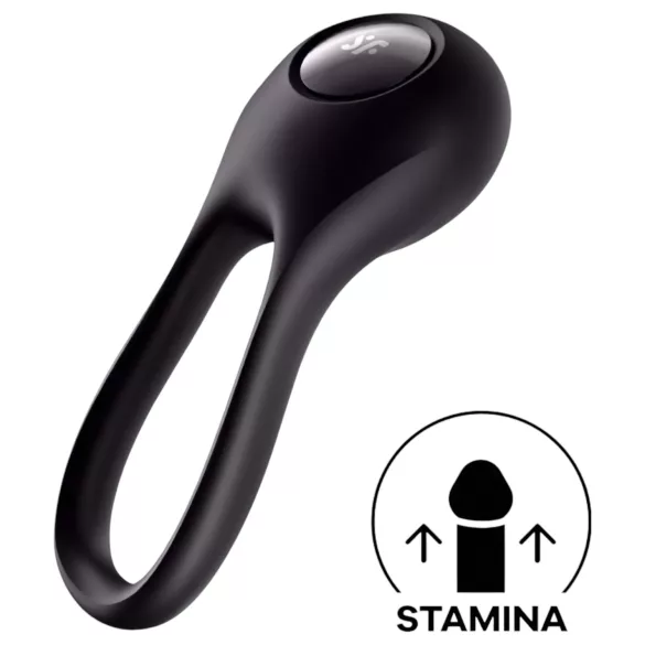 Satisfyer Majestic Duo - uzlādējams ūdensizturīgs erekcijas gredzens melns