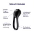 Satisfyer Majestic Duo - uzlādējams ūdensizturīgs erekcijas gredzens melns