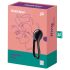Satisfyer Majestic Duo - uzlādējams, ūdensizturīgs gredzens vīriešiem (melns)