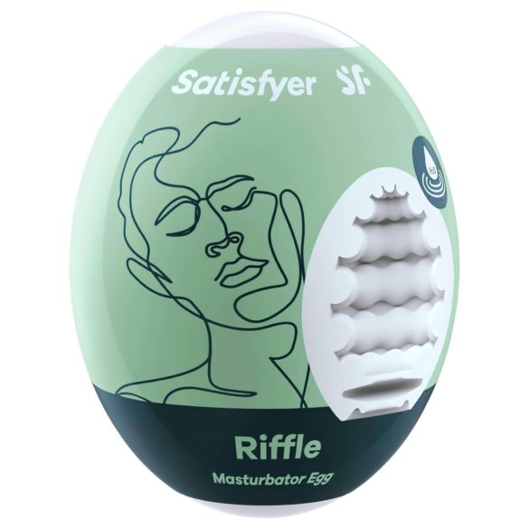 Satisfyer Egg Riffle - masturbators olu vīriešiem silikona
