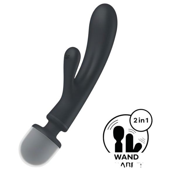 Satisfyer Triple Lover - G punkti un masāžas vibrators (sudrabs)