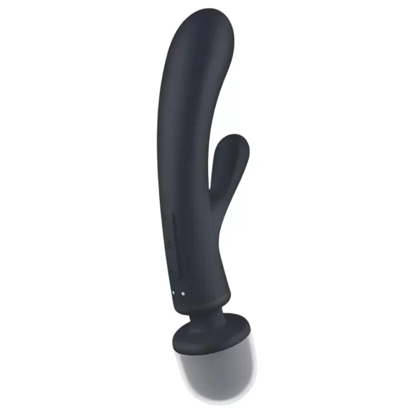 Satisfyer Triple Lover - G-punkta un masāžas vibrators sudraba krāsā