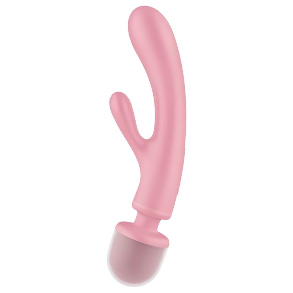Satisfyer Triple Lover - G-punkta un klitora vibrators rozā