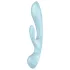 Satisfyer Triple Oh - uzlādējams vibrators ar klitora rociņu (zils)