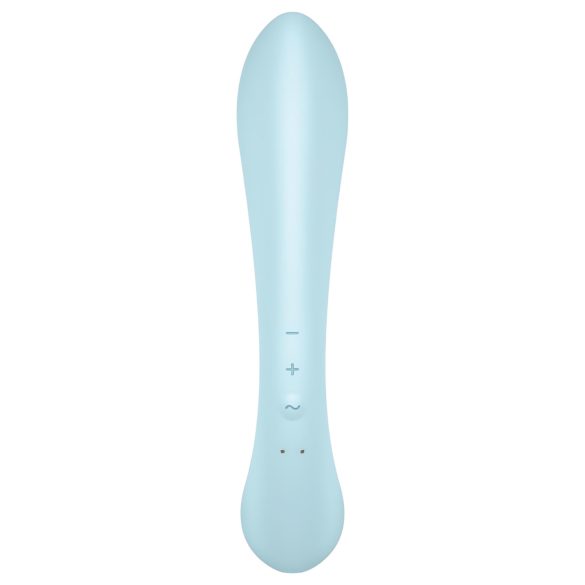 Satisfyer Triple Oh - uzlādējams vibrators ar klitora stimulatoru zils