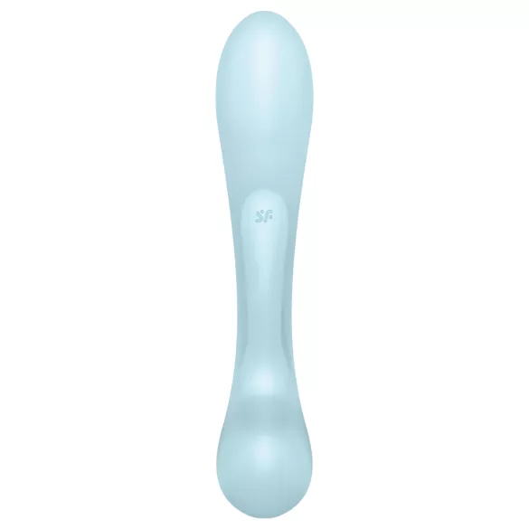 Satisfyer Triple Oh - uzlādējams vibrators ar klitora rociņu (zils)