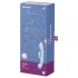 Satisfyer Triple Oh - uzlādējams vibrators ar klitora rociņu (zils)