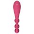 Satisfyer Tri Ball 1 - uzlādējams multifunkcionāls vibrators sarkans
