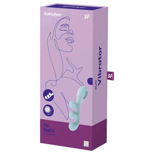 Satisfyer Tri Ball 2 - multifunkcionāls vibrators menta krāsa
