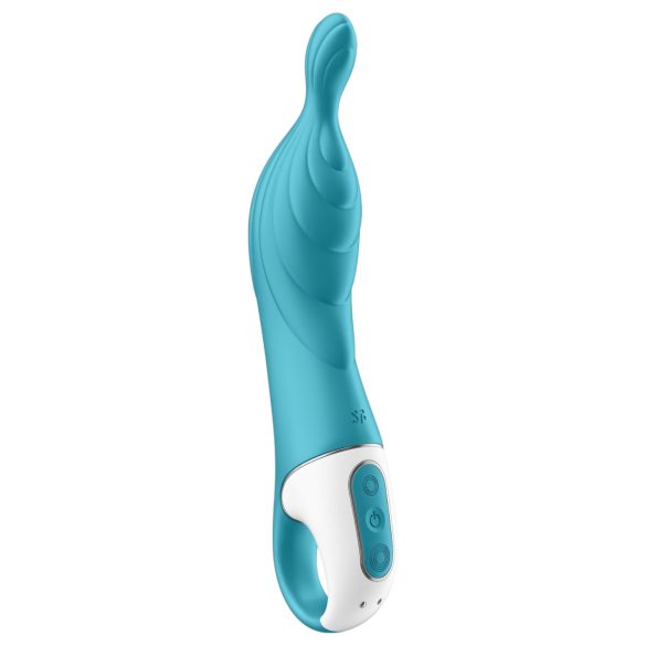 Satisfyer A-Mazing 2 - uzlādējams A-punkta vibrators (tirkīza)