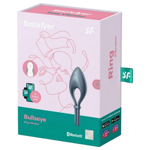 Satisfyer Bullseye - viedais vibrējošais dzimumlocekļa gredzens (pelēks)