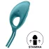 Satisfyer Swordsman - uzlādējams, vibrējošs dzimumlocekļa gredzens (zaļš)