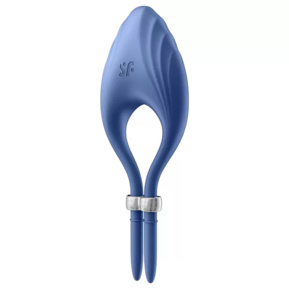 Satisfyer Duelist - akumulatora vibrējošais dzimumlocekļa gredzens zils
