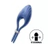 Satisfyer Duelist - akumulatora vibrējošais dzimumlocekļa gredzens zils