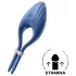 Satisfyer Duelist - uzlādējams vibrējošs dzimumlocekļa gredzens (zils)