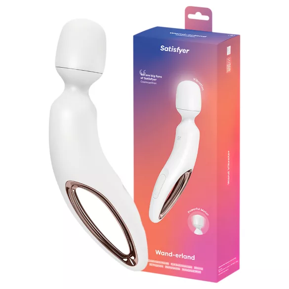 Satisfyer Wand-erland - masāžas vibrators (balts)
