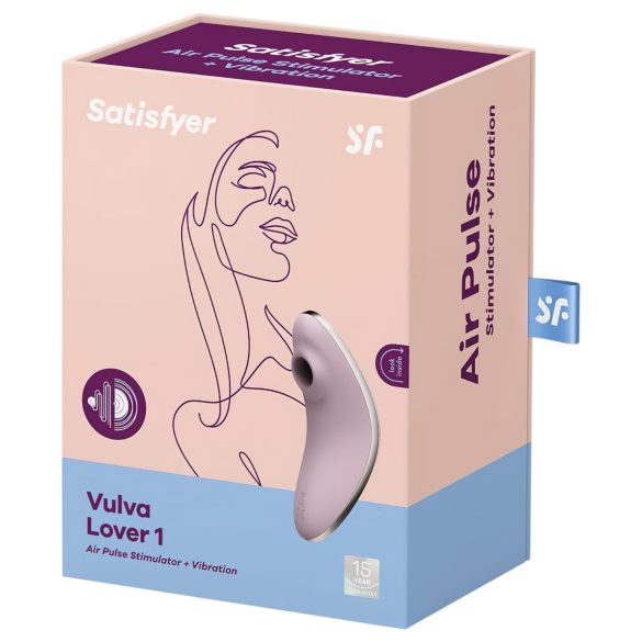 Satisfyer Vulva Lover 1 - klitora stimulators ar gaisa viļņiem violets