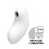 Satisfyer Vulva Lover 2 - gaisa viļņu klitora vibrators (balts)