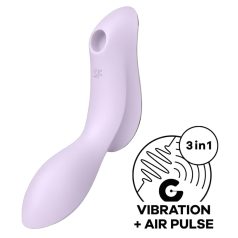   Satisfyer Curvy Trinity 2 - sieviešu vibrators ar gaisa viļņu funkciju lila