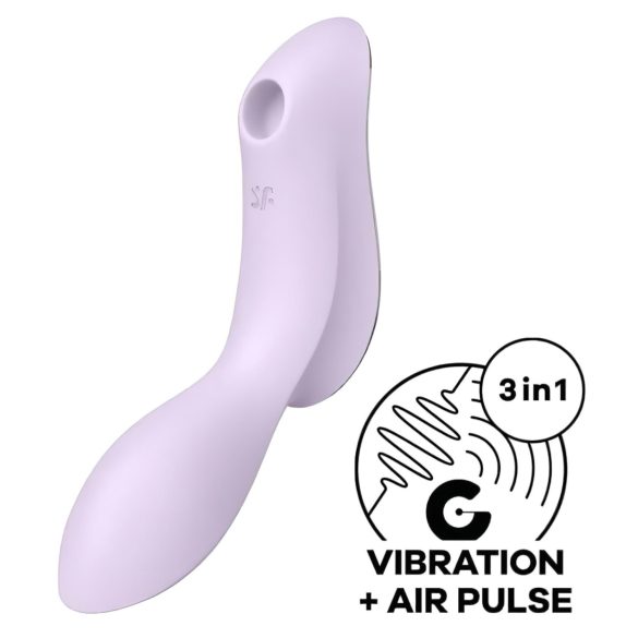 Satisfyer Curvy Trinity 2 - sieviešu vibrators ar gaisa viļņu funkciju lila
