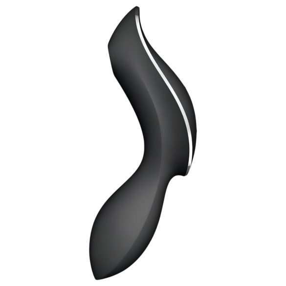 Satisfyer Curvy Trinity 2 - gaisa impulsu un vibrācijas vibrators melns