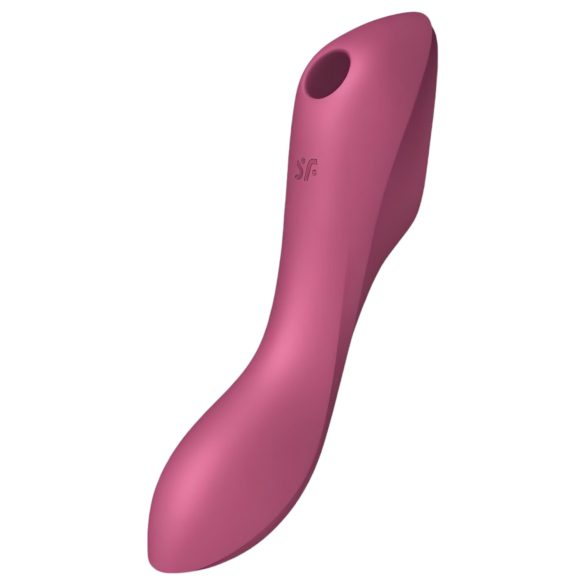 Satisfyer Curvy Trinity 3 - Gaisa viļņu 2in1 vibrators (sarkans)