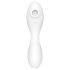 Satisfyer Curvy Trinity 5+ - gudrais 2in1 vibrators (balts)