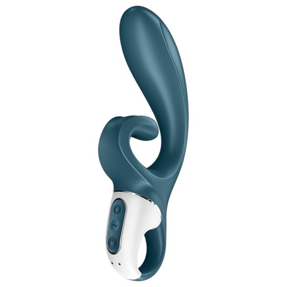 Satisfyer Hug Me - inteliģentais klitora vibrators ar rokturi (zils)