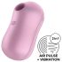 Satisfyer Cotton Candy - akumulatora gaisa viļņu klitora vibrators (violets)