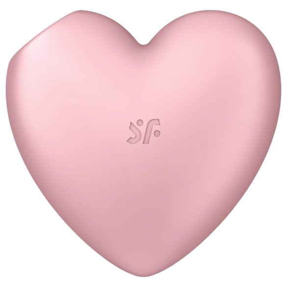 Satisfyer Cutie Heart - klitora stimulators ar gaisa viļņiem uzlādējams rozā