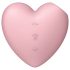 Satisfyer Cutie Heart - akumulatora klitora vibrators ar gaisa viļņiem (rozā)