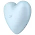 Satisfyer Cutie Heart - klitora stimulators ar gaisa viļņiem uzlādējams zils