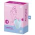 Satisfyer Cutie Heart - akumulators klitora vibrators ar gaisa viļņiem (zils)
