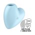 Satisfyer Cutie Heart - akumulators klitora vibrators ar gaisa viļņiem (zils)