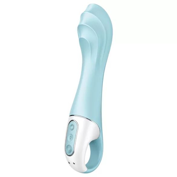 Satisfyer Air Pump Vibrator 5 - lietotnes vadāms (zils)