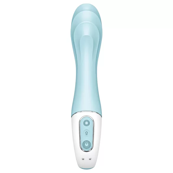 Satisfyer Air Pump Vibrator 5 - lietotnes vadāms (zils)