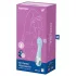 Satisfyer Air Pump Vibrator 5 - lietotnes vadāms (zils)