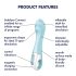Satisfyer Gaisa Sūknis Vibrators 5 - gudrs pumpējams vibrators (zils)