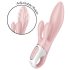 Satisfyer Air Pump Bunny 3 - piepūšams vibrators (rozā)