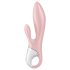 Satisfyer Air Pump Bunny 3 - piepūšams vibrators (rozā)