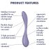 Satisfyer G-spot Flex 5 - G-punkta vibrators ar lietotni violets