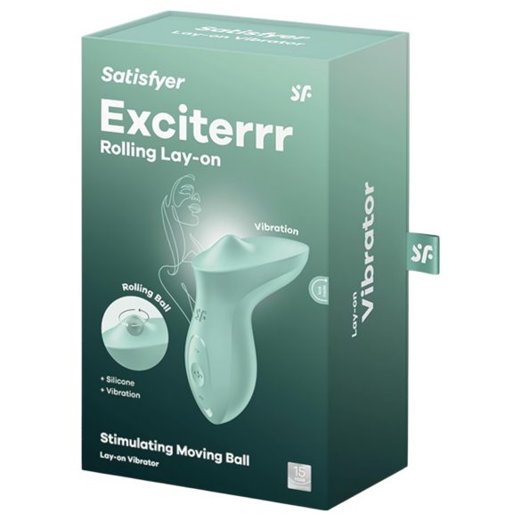Satisfyer Exciterrr - klitora vibrators ar rotējošām pērlītēm zaļš